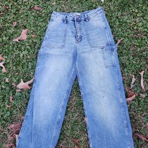 Straight leg jeans